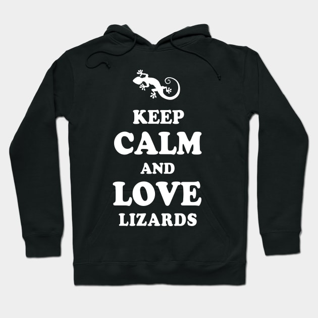 Keep Calm and Love Lizards Hoodie by ThyShirtProject - Affiliate